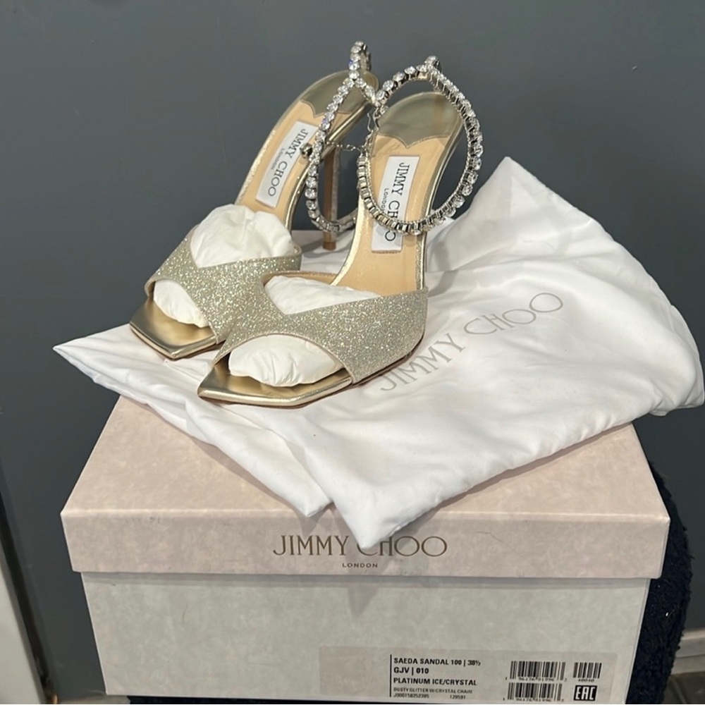 JIMMY CHOO Saeda 100 sandals - Picture 3 of 4